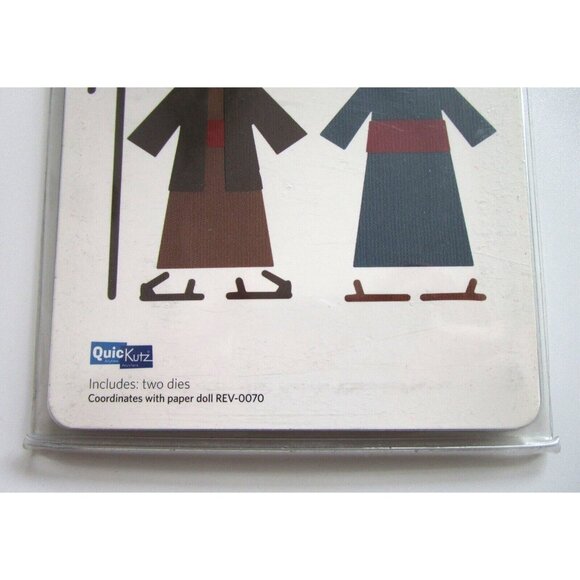 QuicKutz "Nativity Costumes" - Two Die Cuts "REV 0075 Revolution Die" - 2007 NOS - Picture 2 of 7